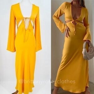 REVOLVE RUMORED High Hopes Maxi Dress in Golden